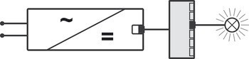 6cestný rozbočovač, Häfele Loox5, 12 V, bez funkce spínače, 2pólové (jednobarevná nebo tunable white 2vodičová technologie)