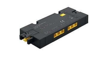 6cestný rozbočovač, Häfele Loox5, 12 V, box-to-box bez funkce spínače, 2pólové (jednobarevná nebo tunable white 2vodičová technologie)