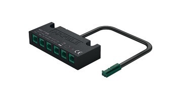 6cestný rozbočovač, Häfele Loox5, 24 V, bez funkce spínače, 2pólové (jednobarevná nebo tunable white 2vodičová technologie)
