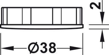 ABS vložka, Pro soklový systém Häfele Axilo® 78