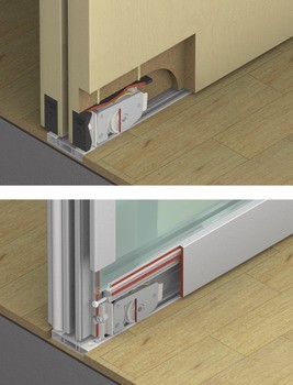 Adaptér pro podlahové vedení, 90 x 40 mm (D x V)