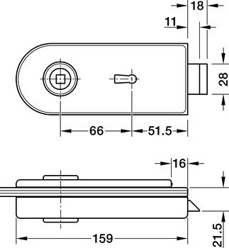 BB zámek pro skleněné dveře, Studio Rondo, Dorma Glas