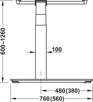 Boční díl C, Häfele Officys TE651 Pro
