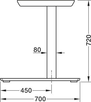 C-800 boční díl, Häfele Officys TF601 Work Solid