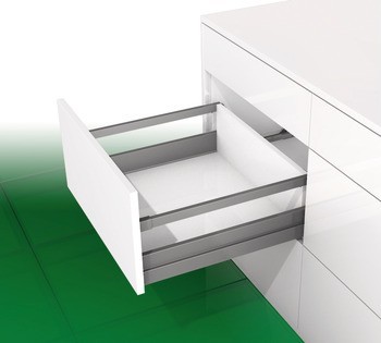Čelní výsuv, Grass Nova Pro Scala, výška bočnice zásuvky 90 mm, nosnost 40 nebo 70 kg