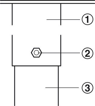 Centrální noha, Výška 690-1100 mm