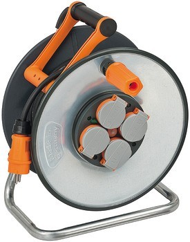 Cívka a kabelem, 40 m, Brennenstuhl professionalLine IP44, s inovativním transportním držadlem