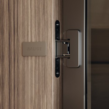 Concealed Hinge, 94°, for aluminium frame doors, for concealed mounting