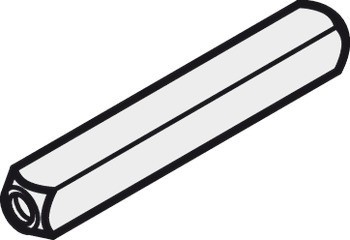 Adaptér čtyřhranu, 8 mm, M6 Scheitter