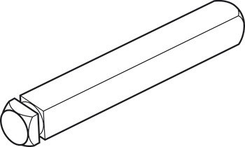 Čtyřhran, čtyřhran 9 mm, Bks B 7844, pro únikové dveře