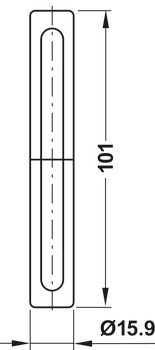 Dekorativní krytka, pro závěs k zavrtání SFS intec, ⌀ patice 15 mm