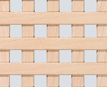 Dekorativní mřížky, dřevo, směr ubíhání lamel 90°