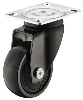 Designové nábytkové kolečko, Nosnost 12-50 kg, pevné nebo volnoběžné