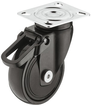 Designové nábytkové kolečko, Nosnost 12-50 kg, pevné nebo volnoběžné