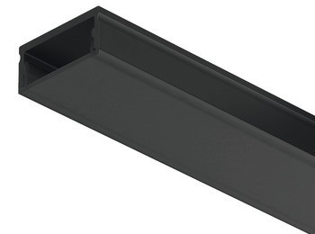 Designový profil pro spodní montáž, Celková výška: 9 mm, výška profilu 8 mm