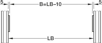 Deska adaptéru, Häfele Versatile pro rámovou konstrukci