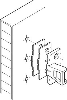Distanční podložka, Häfele Pacofix PF, 1,5 mm