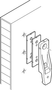 Distanční podložka, Häfele Pacofix SF, 1,5 mm