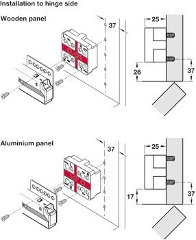 Distanční podložka, pro Häfele Matrix Box P Plus vnitřní zásuvku a vnitřní výsuv