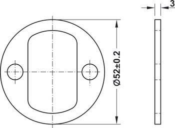 Distanční podložka, Pro modul čtečky Dt 710
