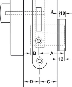 Distanční podložka, Pro modul čtečky Dt 710