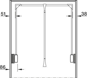Distanční podložka, Pro sklopnou tyč Super a Super Pro