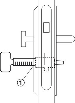 Dočasný servisní klíč, Plast