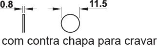 Doplňkový magnet, Pro magnetickou záskočku dveří, pro Metalla 510 Push