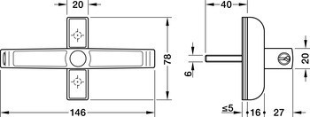 Doplňkový okenní zámek, FTS 2520, Abus