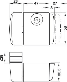 Doplňkový okenní zámek, FTS 3003, Abus