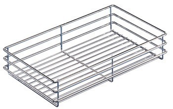 Drátěný koš, pro kuchyňské skříňky, rozměry (H x V): 470 x 75 mm