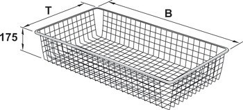 Drátěný koš, Výška 175 mm