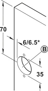 Dřevěné otočně posuvné dveře, Accuride 1319, sada