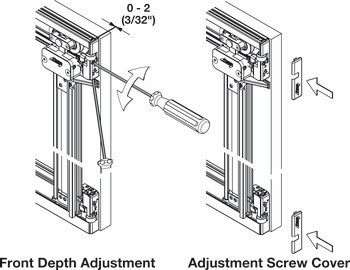 Dřevěné otočně posuvné dveře, Hawa Concepta 25/30/40/50, sada