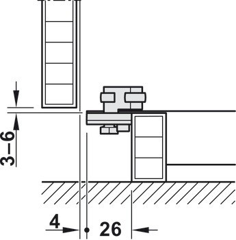 Dřevěné otočně posuvné dveře, Hawa Concepta 35 předmontovaná, sada