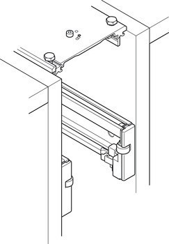 Dřevěné otočně posuvné dveře, Hawa Concepta 35 předmontovaná, sada