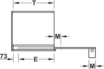 Dřevěné otočně posuvné dveře, Hawa Concepta 35 předmontovaná, sada