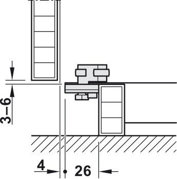 Dřevěné otočně posuvné dveře, Hawa Concepta 25/30/40/50, sada