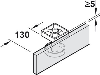 Dřevěné posuvně skládací dveře, Hawa Folding Concepta 25, sada, závěsy s mechanismem tlumeného zavírání