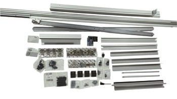 Dřevěné posuvně skládací dveře, Hawa Folding Concepta 25, sada, závěsy s mechanismem tlumeného zavírání