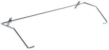 Držák do soklu, ocel, držák soklového panelu pro sklopné schůdky Hailo Stepfix