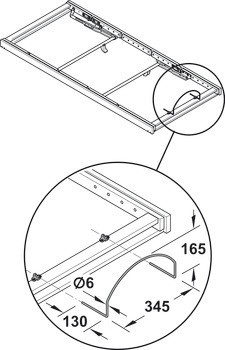 Držák matrace pro lamelový rošt, K přišroubování na lamelový rošt