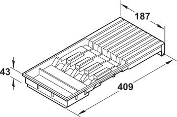 Držák na nože, Blum Orga-Line, Tandembox