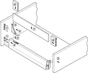 Držák panelu, Häfele Matrix Box P Plus