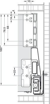 Držák panelu, Häfele Matrix Box P Plus