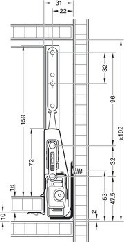 Držák panelu, Häfele Matrix Box P Plus