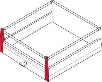 Držák panelu, Pro vnitřní výsuv, Häfele Matrix Box P