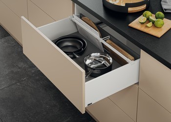 Držák relingu, Pro příčný reling Blum Ambia Line, design ocel