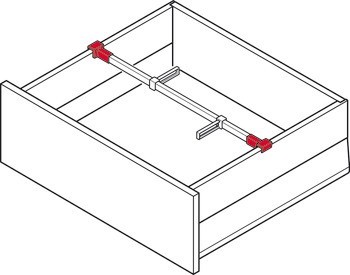 Držák relingu, pro příčný reling Blum Ambia Line