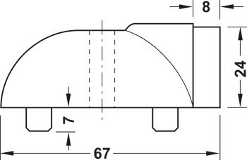 Dveřní doraz montovaný na podlahu, TZ 5000, Ogro